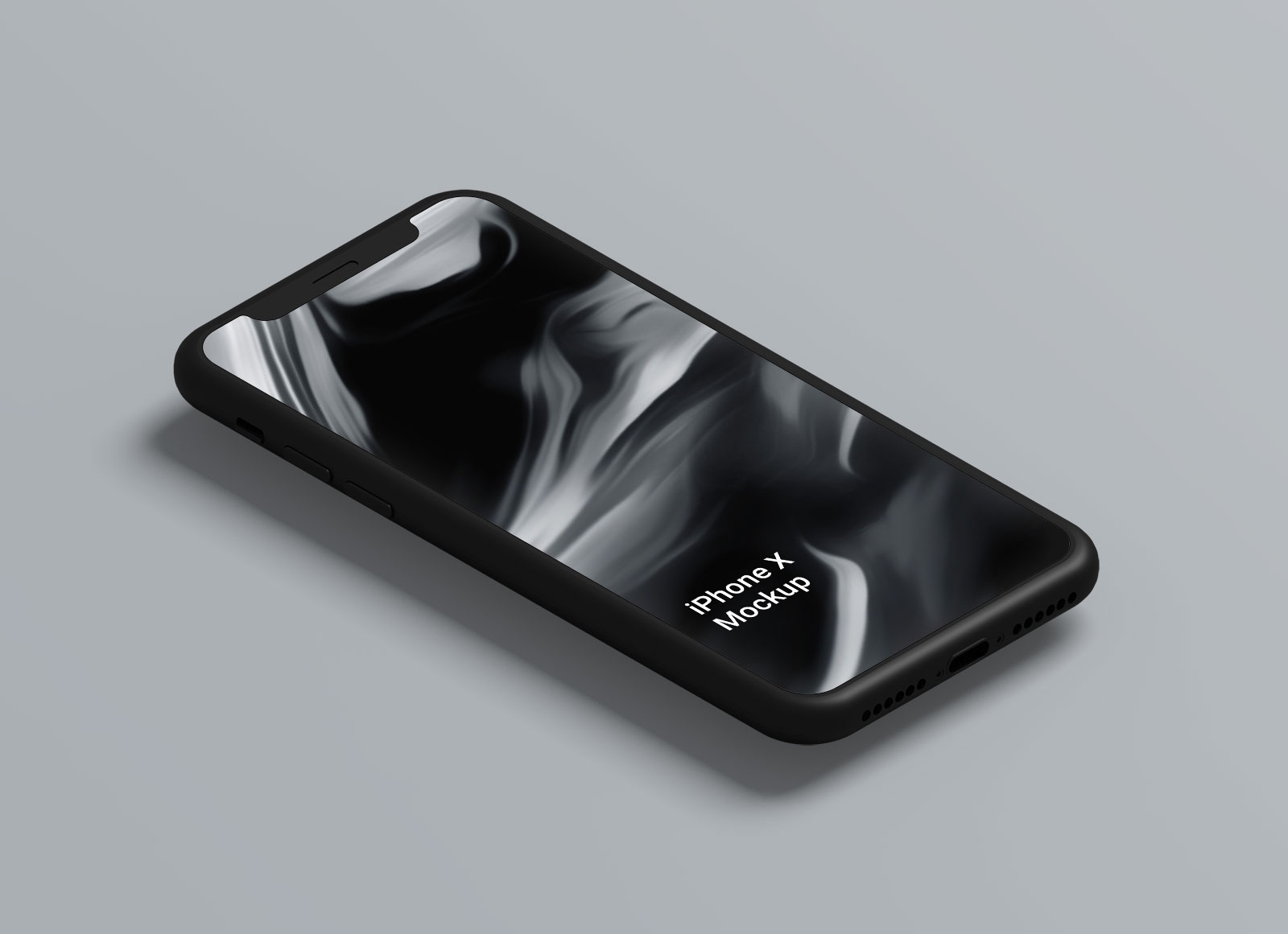 Download Free Black Clay iPhone X Mockup PSD - Good Mockups