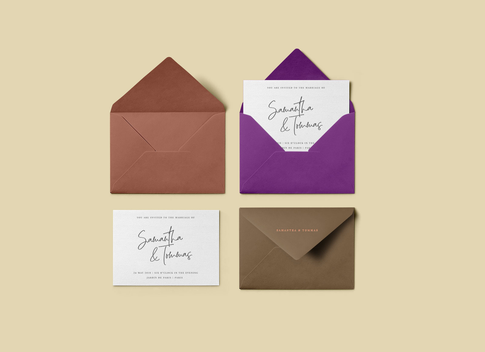 Download Free Greeting Card With Stylish Envelope Mockup Psd Good Mockups