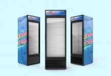 Download Free Commercial Refrigerator, Cooler / Freezer Mockup PSD ...