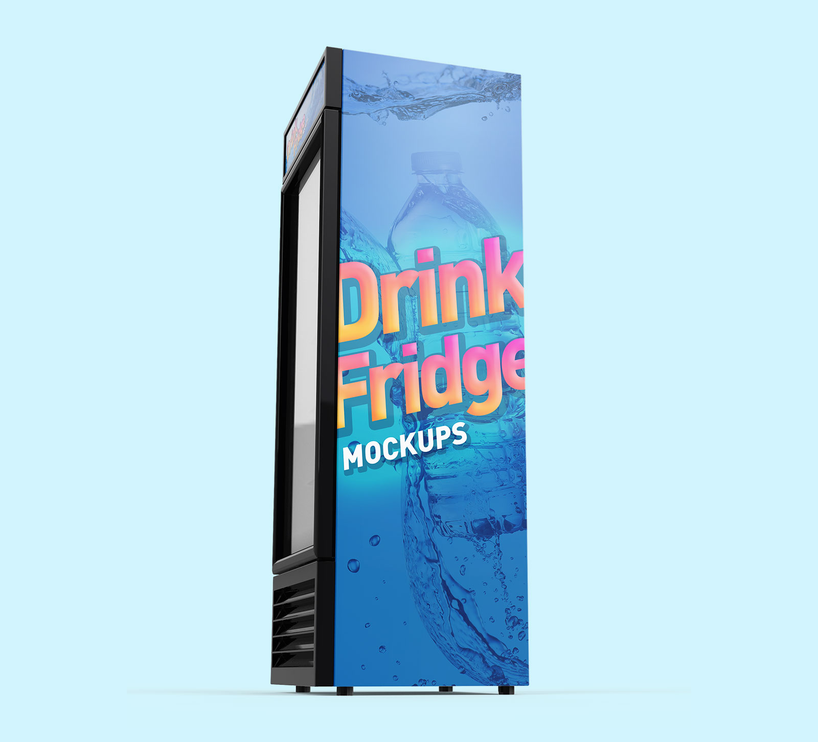 Download Free Soft Drinks Fridge / Refrigerator Mockup PSD Set - Good Mockups