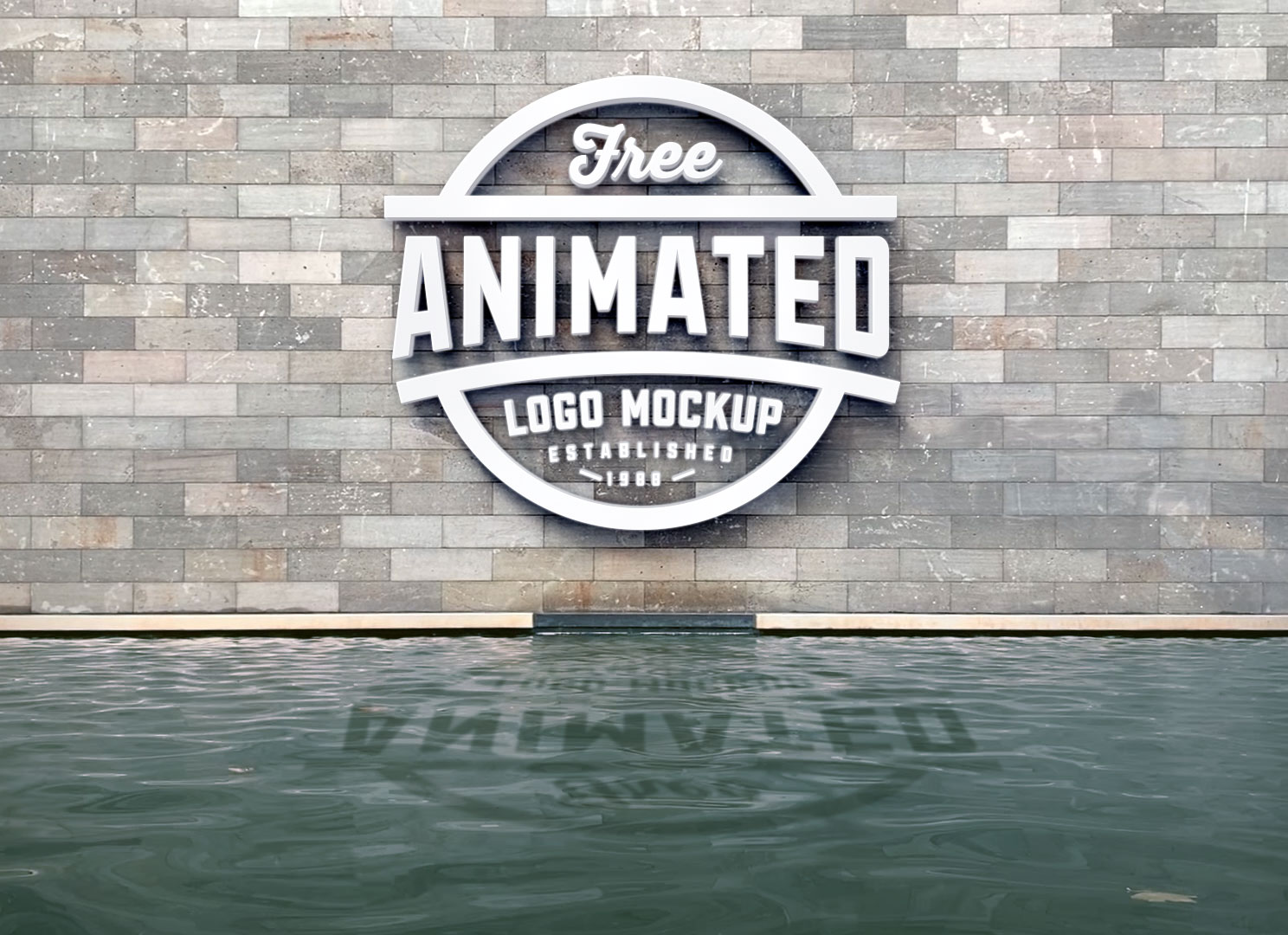 Free 3D Logo Animated Mockup PSD - Good Mockups