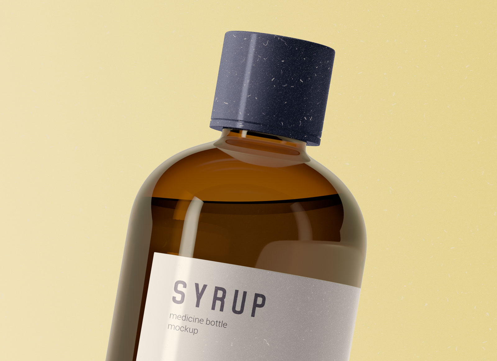Download Free Brown Glass Syrup Bottle Mockup PSD - Good Mockups