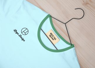 Free-Neck-Tag-Label-&-T-Shirt-Mockup-PSD