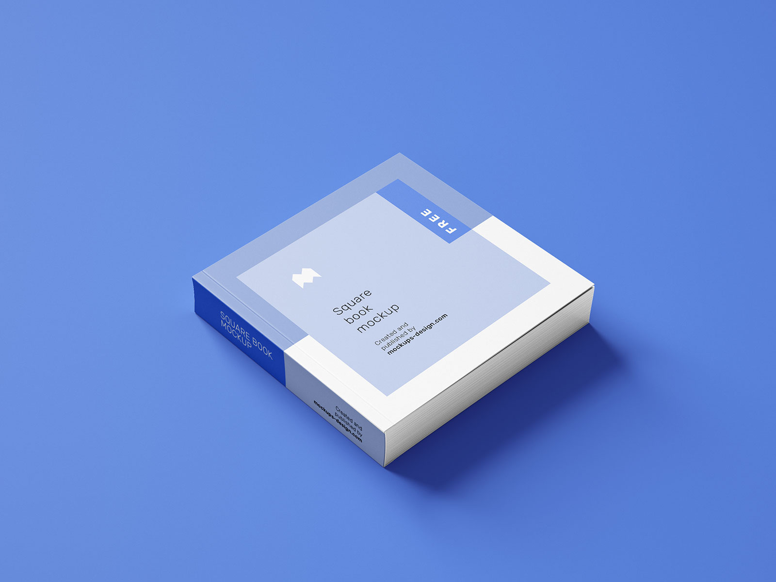 Free Premium Square Book Mockup PSD Set