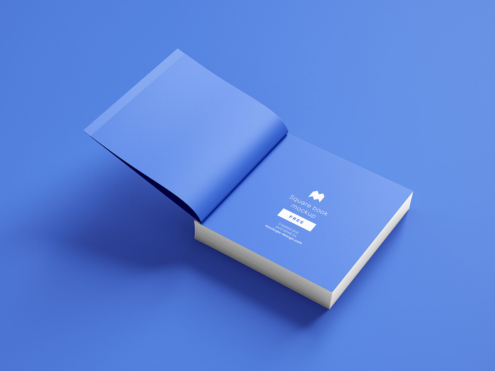 Free Premium Square Book Mockup PSD Set