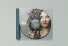 Free Transparent CD Cover & Disc Mockup PSD (2)