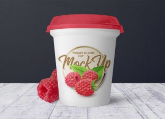 Free-Yogurt-Cup-Ice-Cream-Packaging-Mockup-PSD