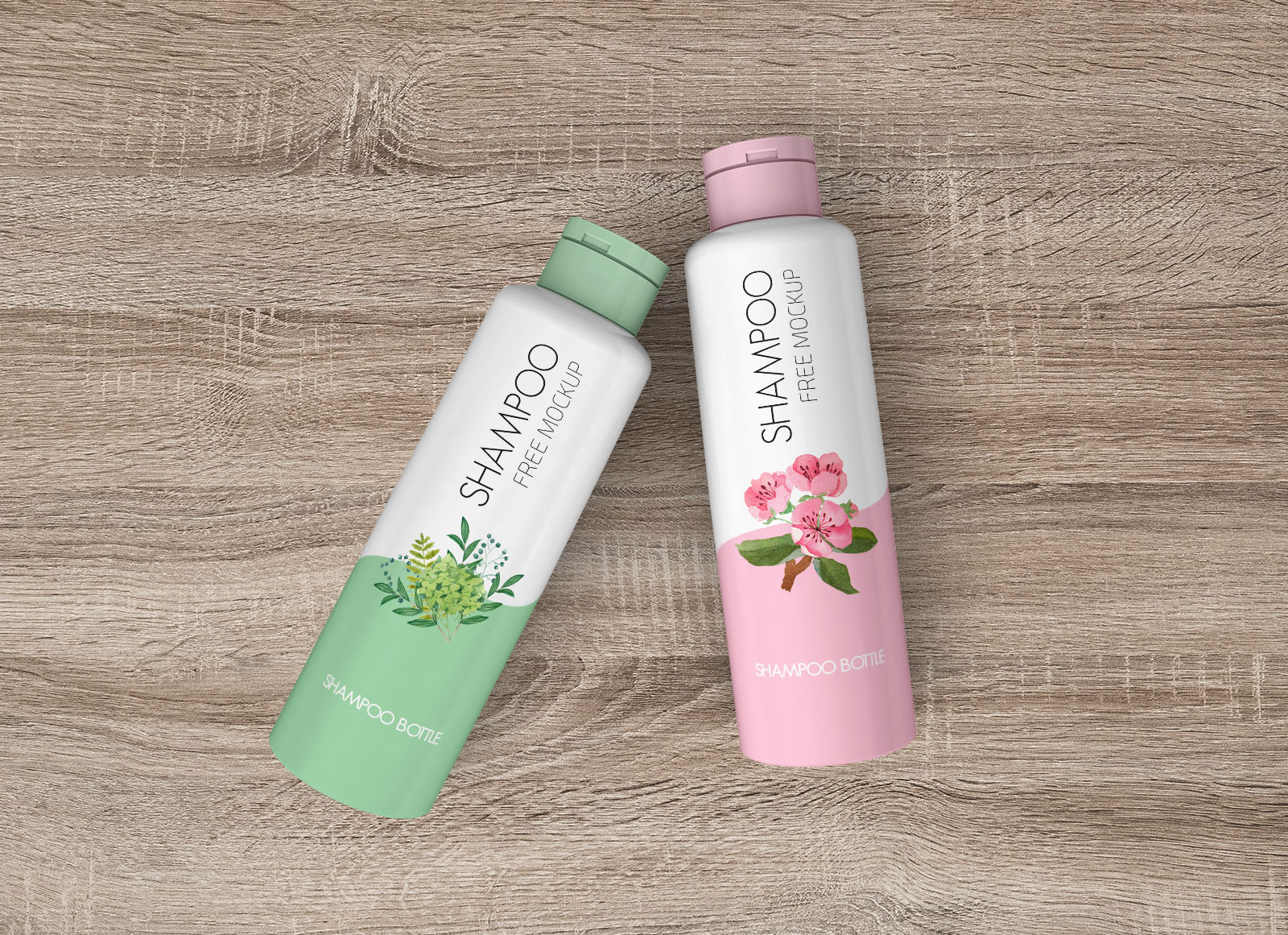 Download Free Cosmetic Cream / Shampoo Bottle Mockup PSD Set - Good ...