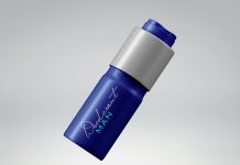 Free Deodorant Spray Tin Bottle Mockup PSD