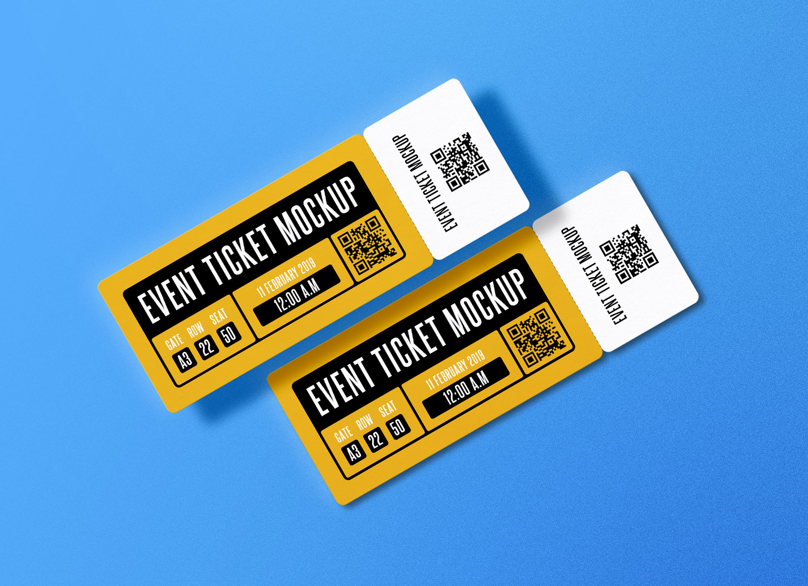 Download Free Paper Concert Event Ticket Mockup Psd Set Good Mockups PSD Mockup Templates