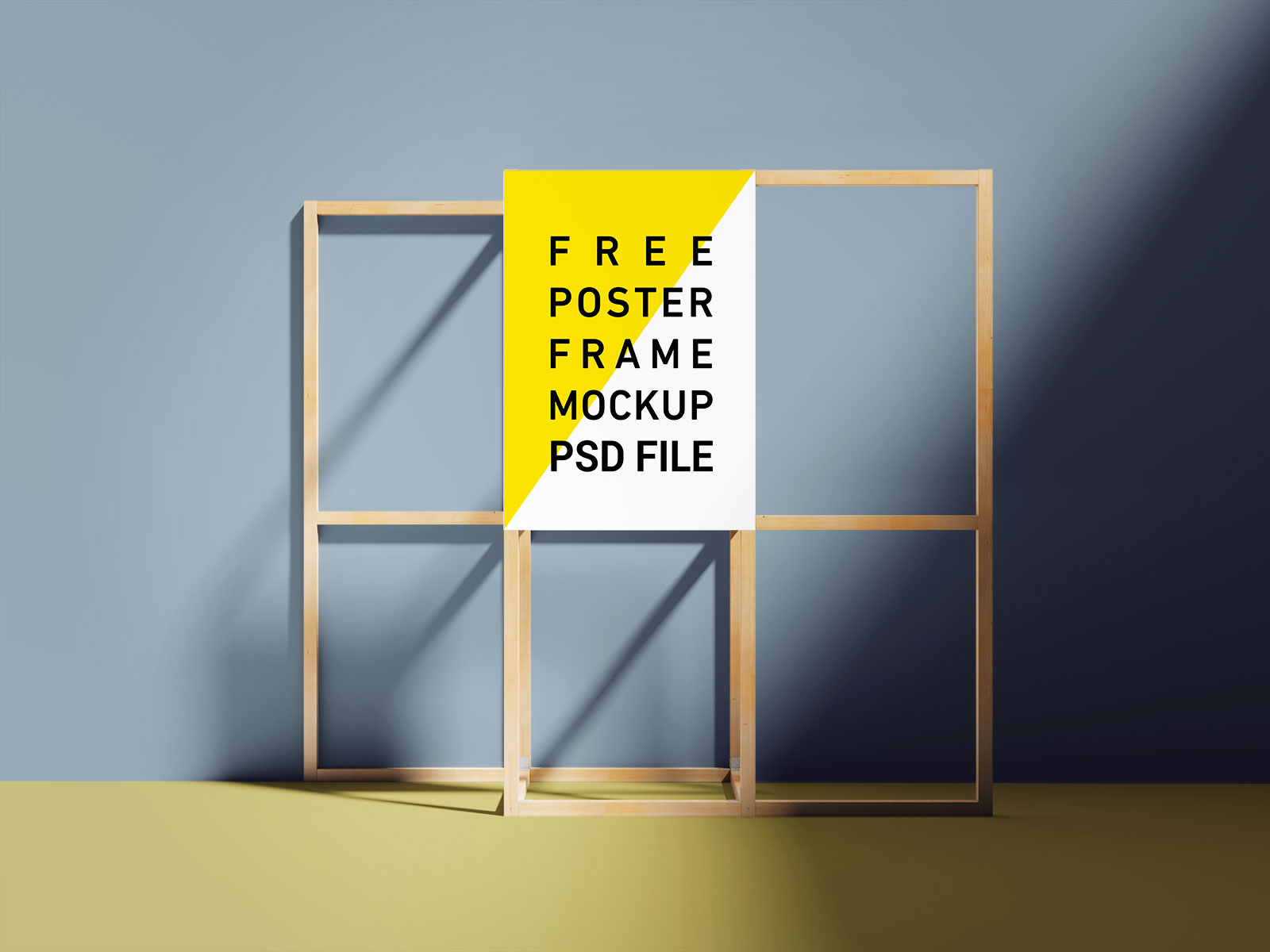 Free-Wooden_Frame_Poster_Mockup_PSD-Set