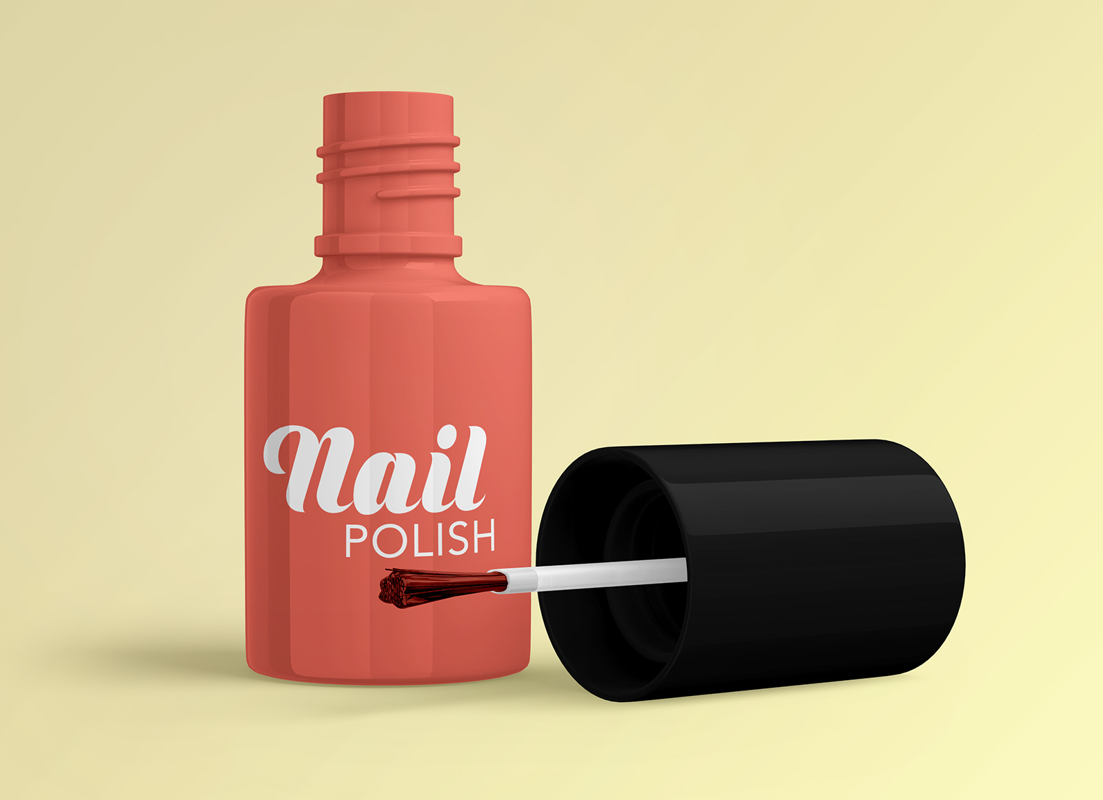 Download Free Nail Polish Bottle Mockup PSD Set - Good Mockups