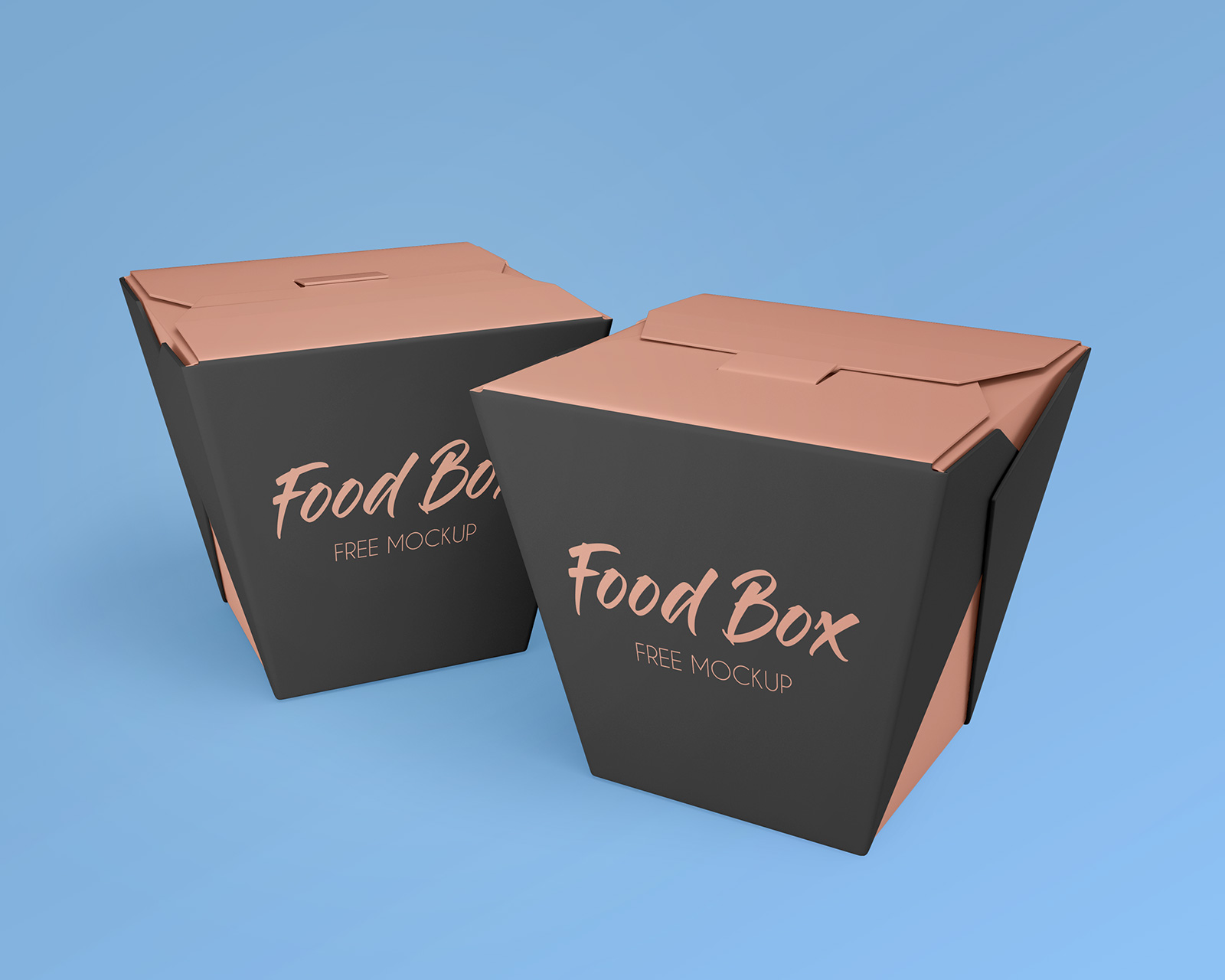 Download Free Noodle Food Box Packaging Mockup PSD Set - Good Mockups