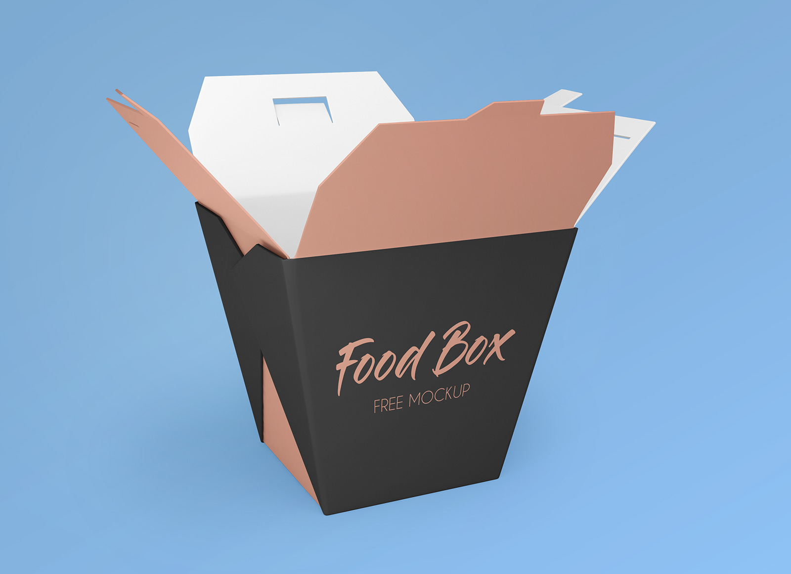 Free Noodle Food Box Packaging Mockup PSD Set