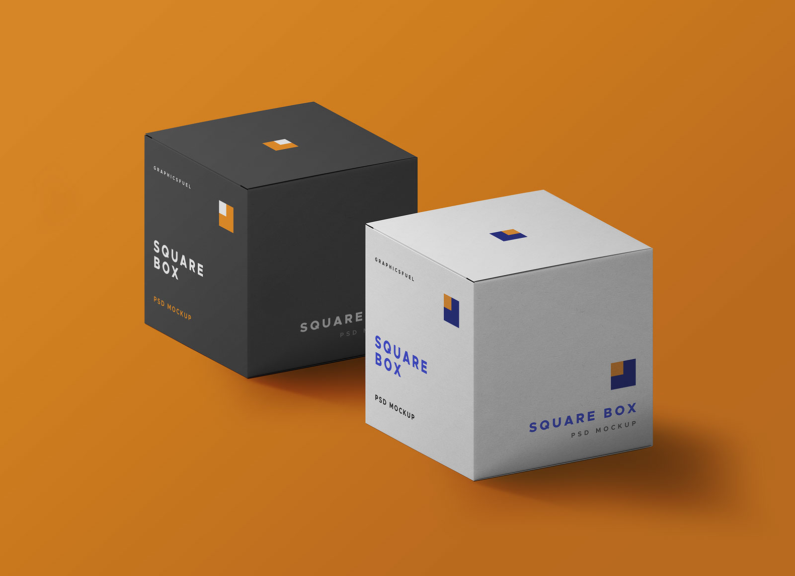 Download Free Cube Square Box Packaging Mockup PSD Set - Good Mockups