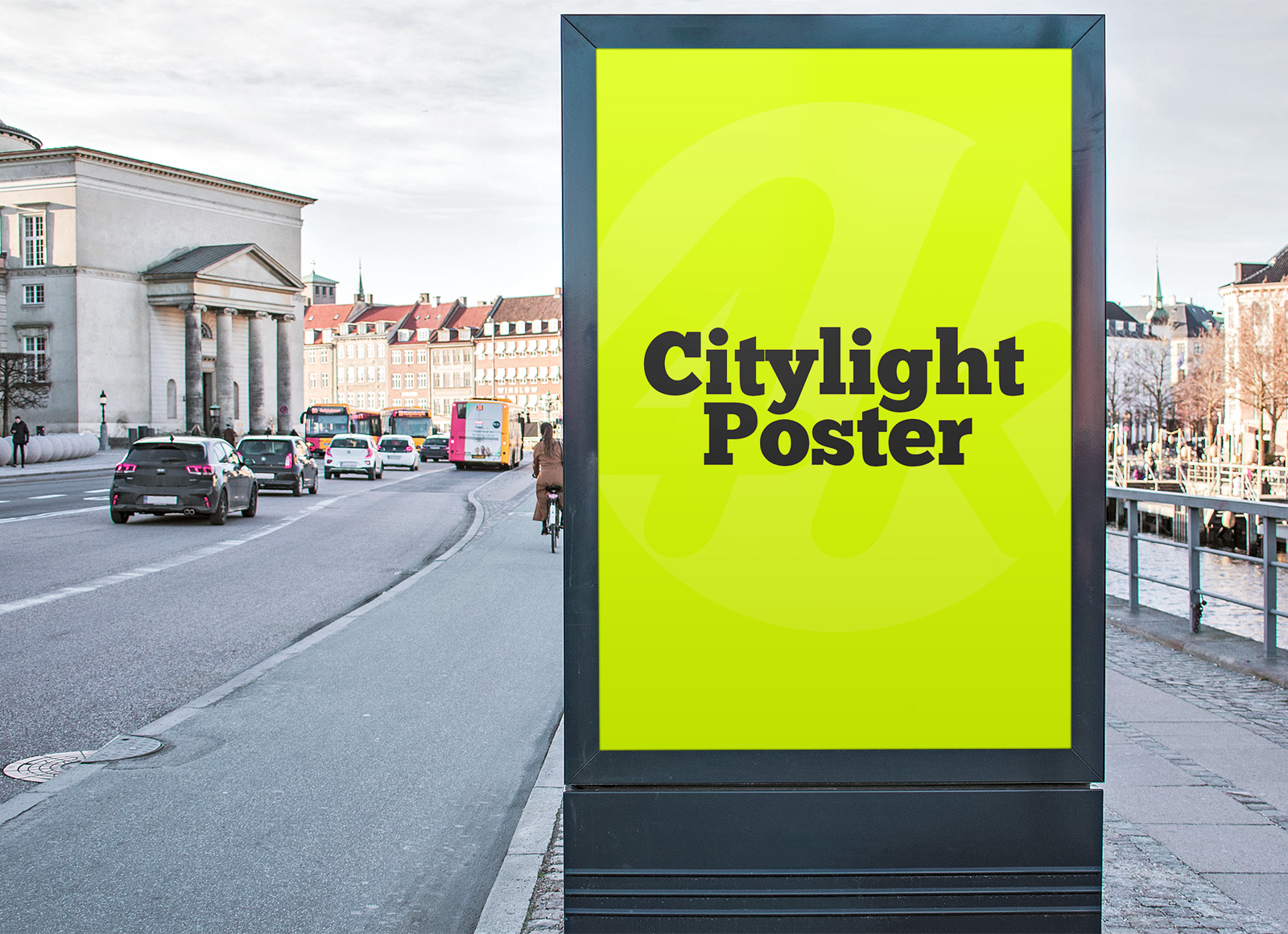 Download Free Street City Light Poster Mockup Psd Good Mockups