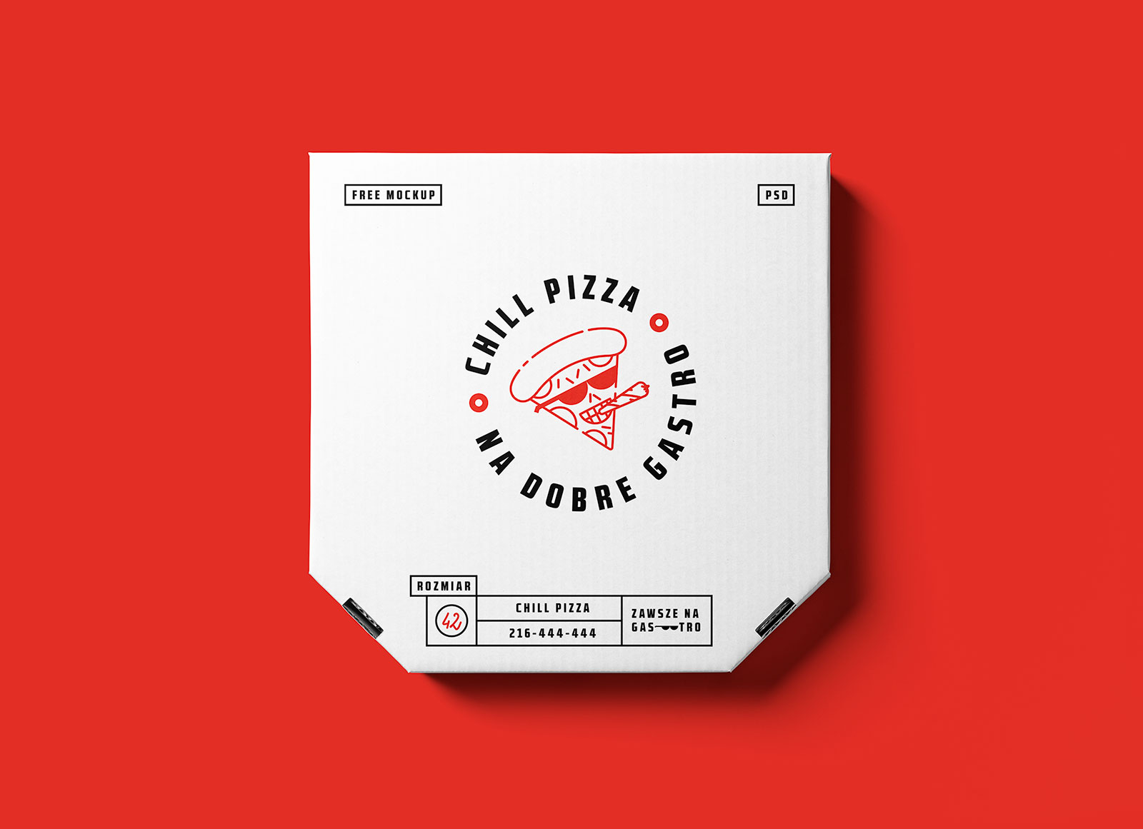 Download Free White Pizza Box Packaging Mockup Psd Good Mockups