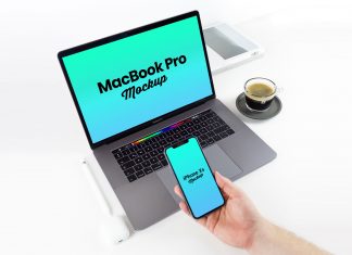 Free-iPhone-XS-&-MacBook-Pro-Mockup-PSD