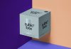 Free Cubic Box-Packaging-Presentation-Mockup PSD