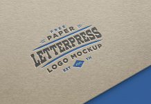 20+ Letterpress Logo Mockup Psd Free Object Mockups