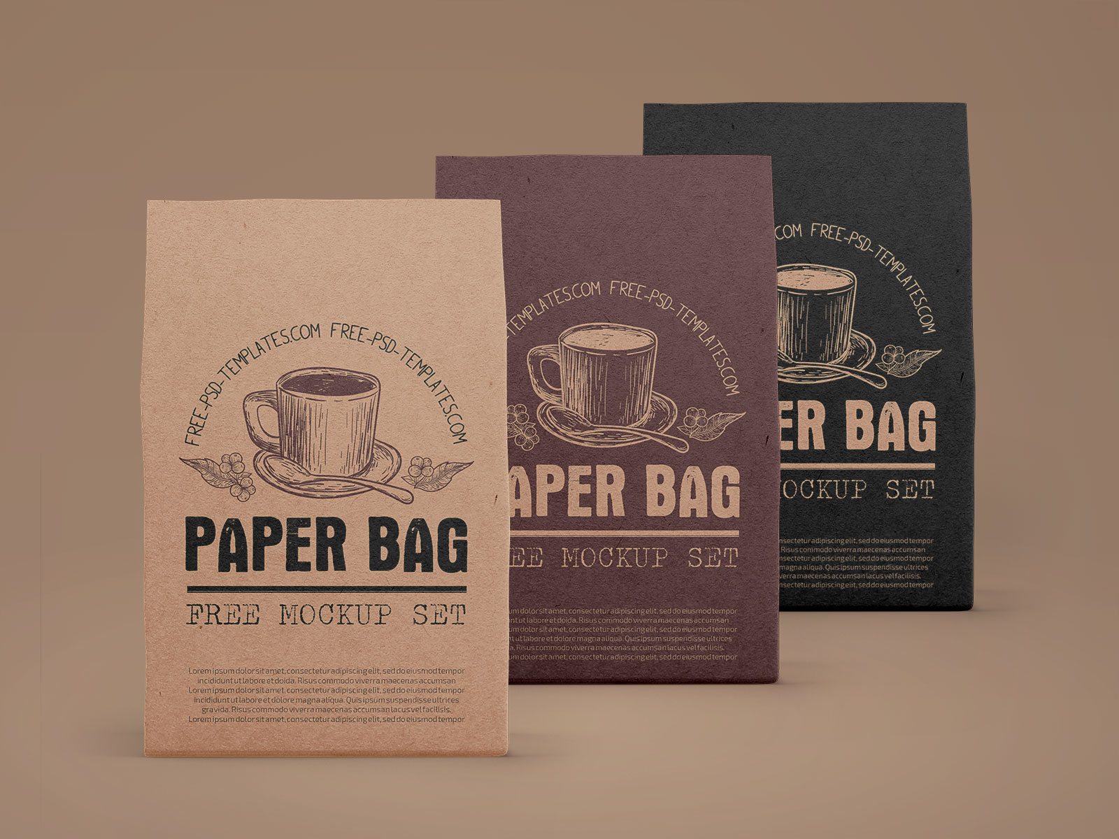 2 lb Kraft Paper Coffee Bags PLA Lined | Sample