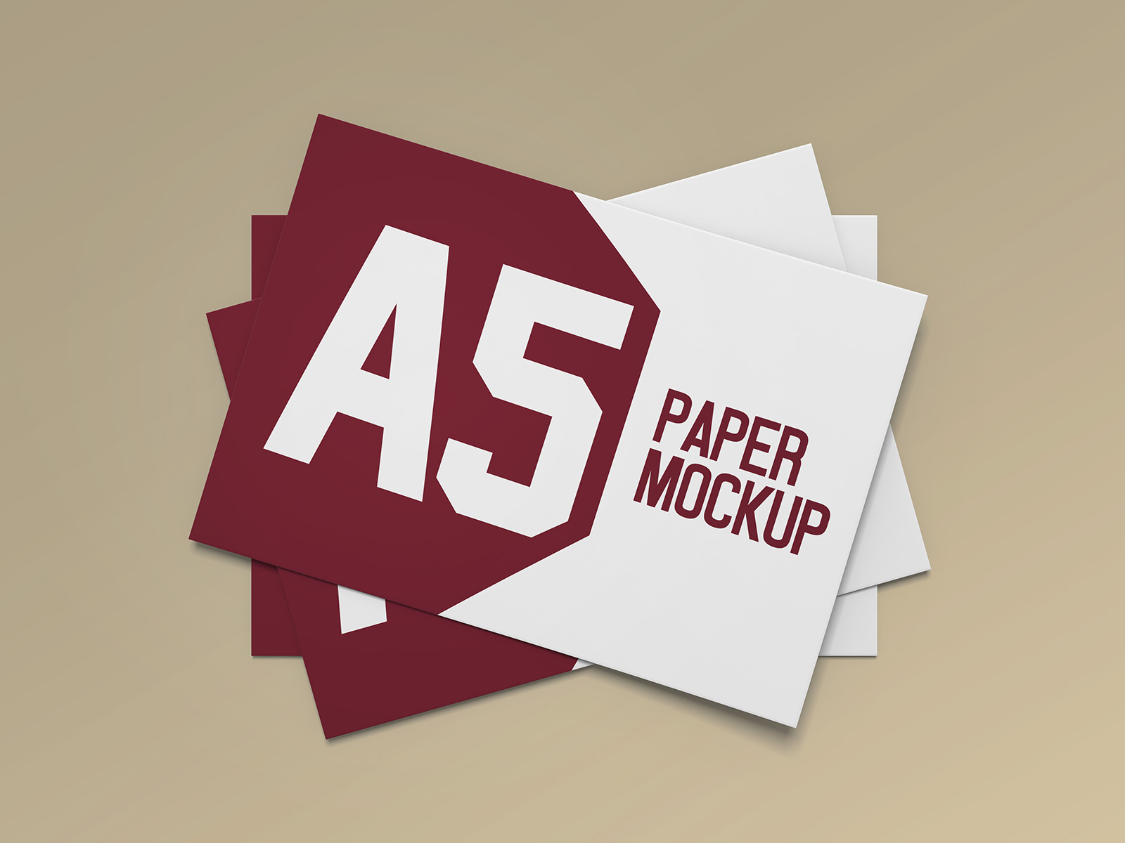 Download Free Landscape Paper A5 Flyer Mockup Psd Set Good Mockups PSD Mockup Templates