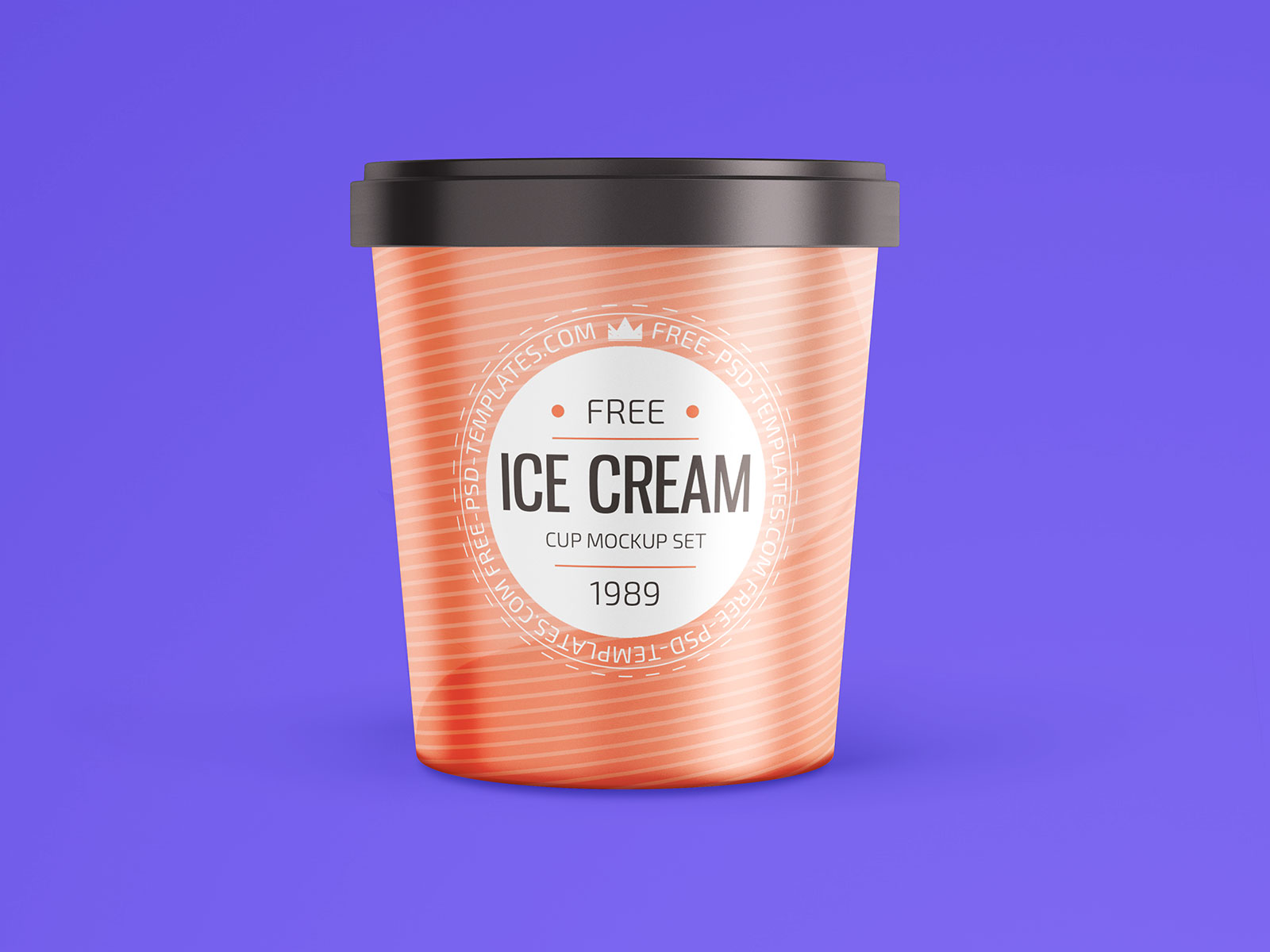 Free Round Tub Ice Cream Container Mockup Psd Good Mockups