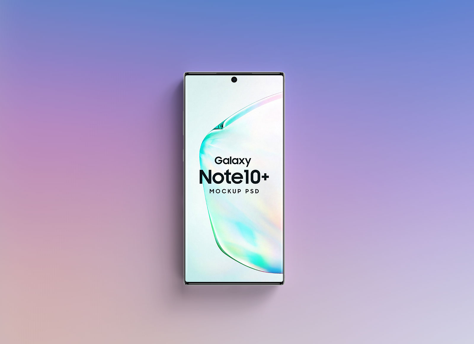 Free Samsung Galaxy Note10+ Mockup PSD