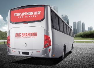 Free-Back-Of-Bus-Ad-Branding-Mockup-PSD-File
