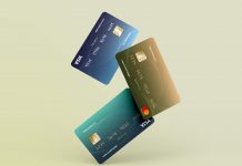 Free Floating Credit / Debit Bank Cards Mockup PSD