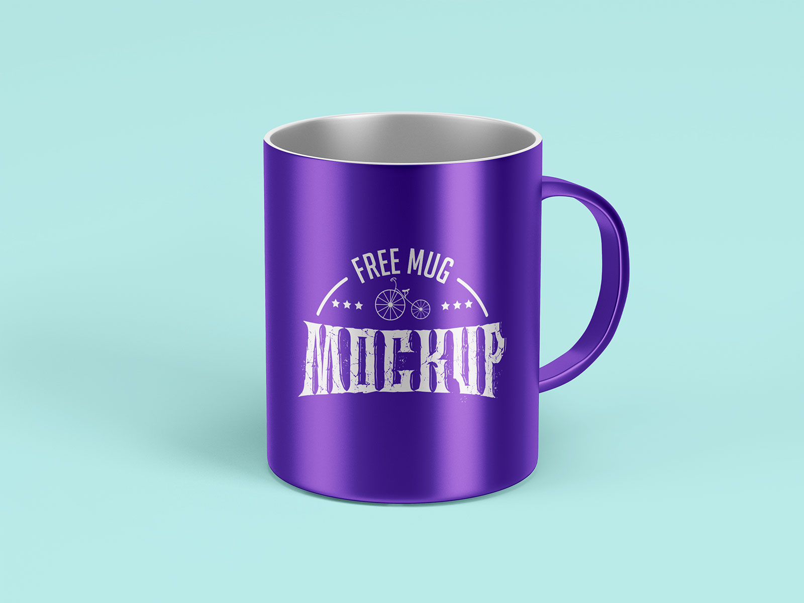 Free Metallic Silver Coffee Mug Mockup PSD Set
