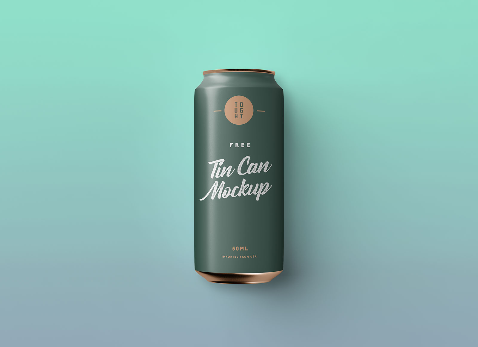 Download Free Top View Tin Can Mockup PSD - Good Mockups