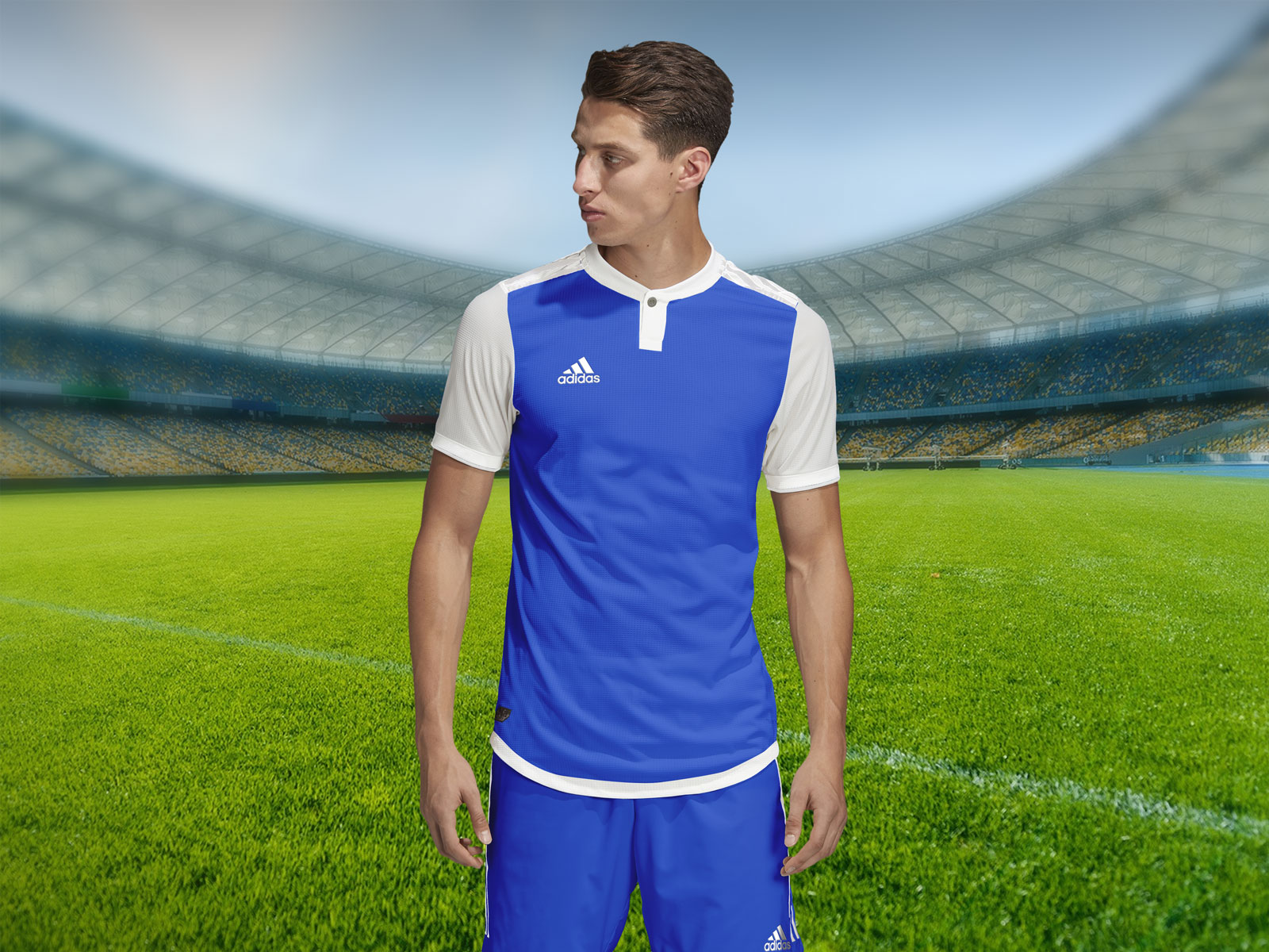 Download Free Adidas Style Soccer Jersey Sports T Shirt Mockup Psd Good Mockups Free Mockups