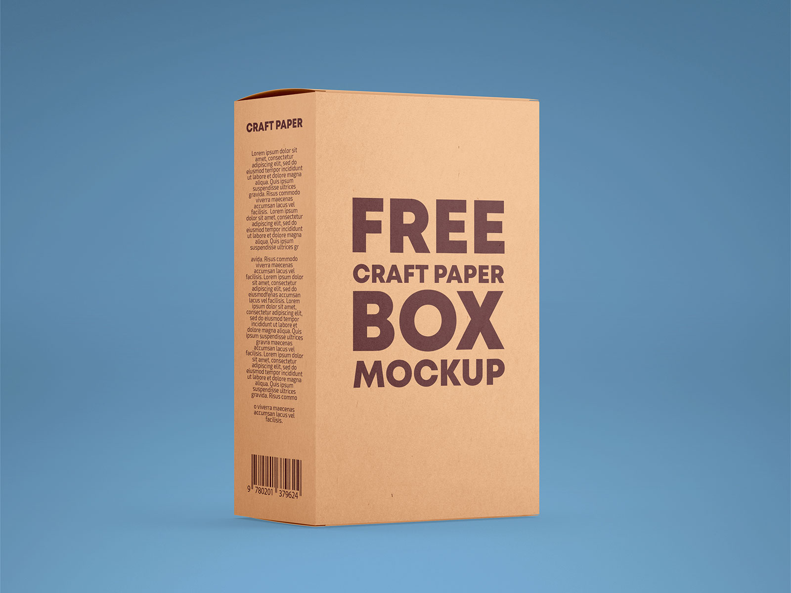 Download Free Vertical Kraft Paper Box Packaging Mockup PSD Set ...