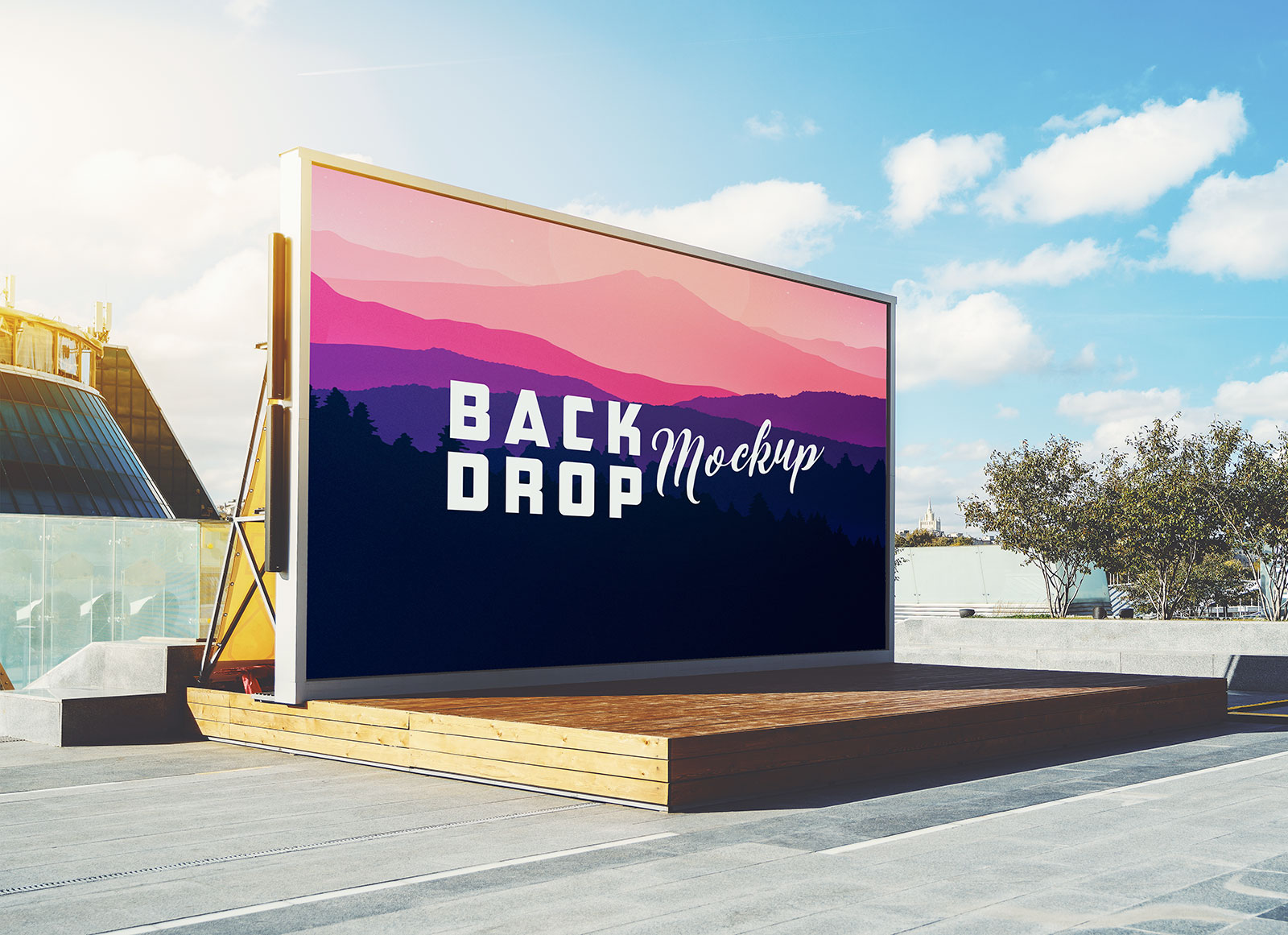 Stage mockup deals psd