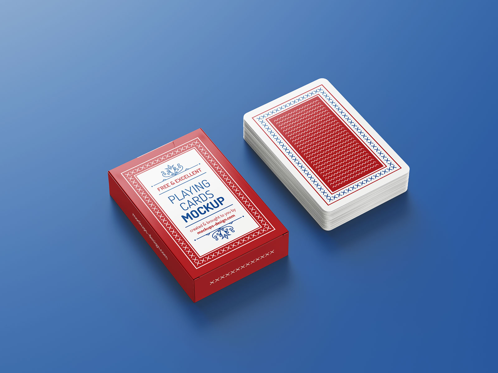 Free Playing Card Deck & Packaging Mockup PSD (1)