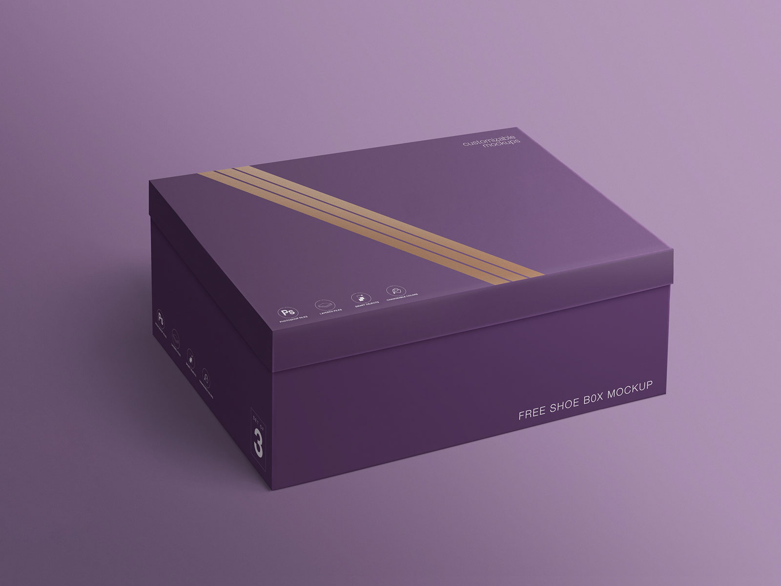 purple shoe box
