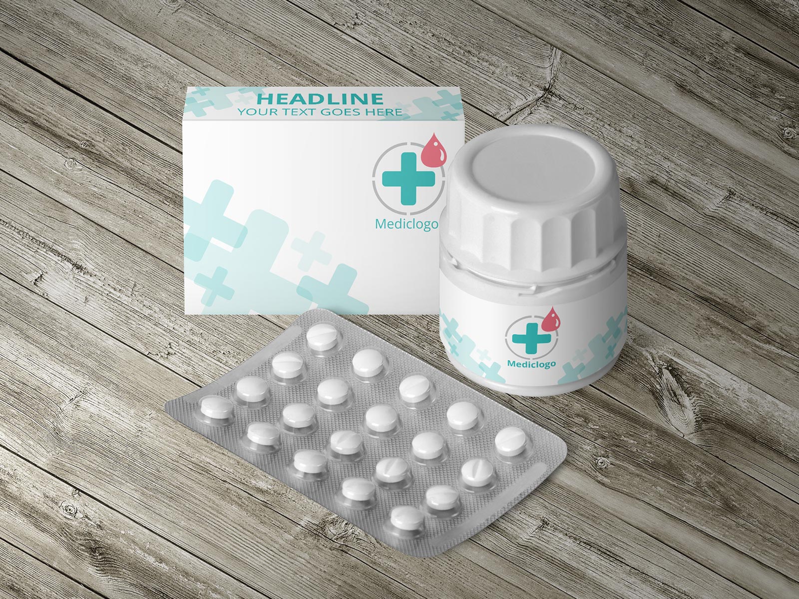 Download Free Blister Pill / Capsule Medicine Packaging Mockup PSD ...