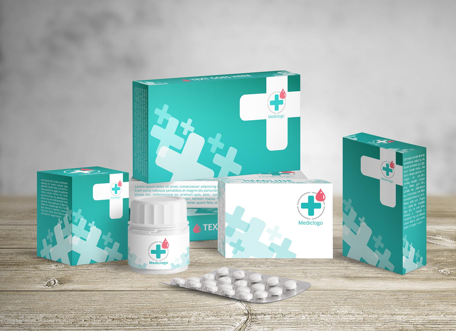 Free Blister Pill / Capsule Medicine Packaging Mockup PSD ...