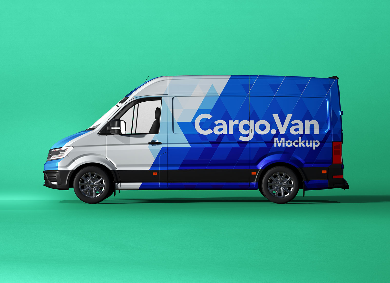 Download Free Cargo Van Vehicle Branding Mockup PSD - Good Mockups