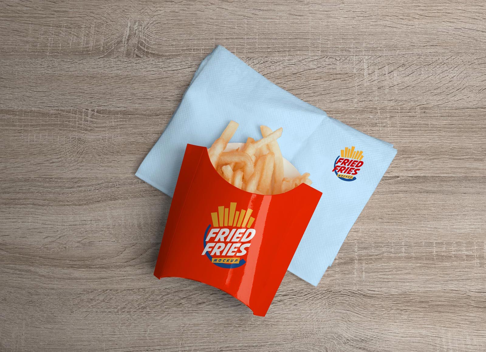 Kraft Paper Small Size French Fries Packaging Mockup - Front View - Free  Download Images High Quality PNG, JPG