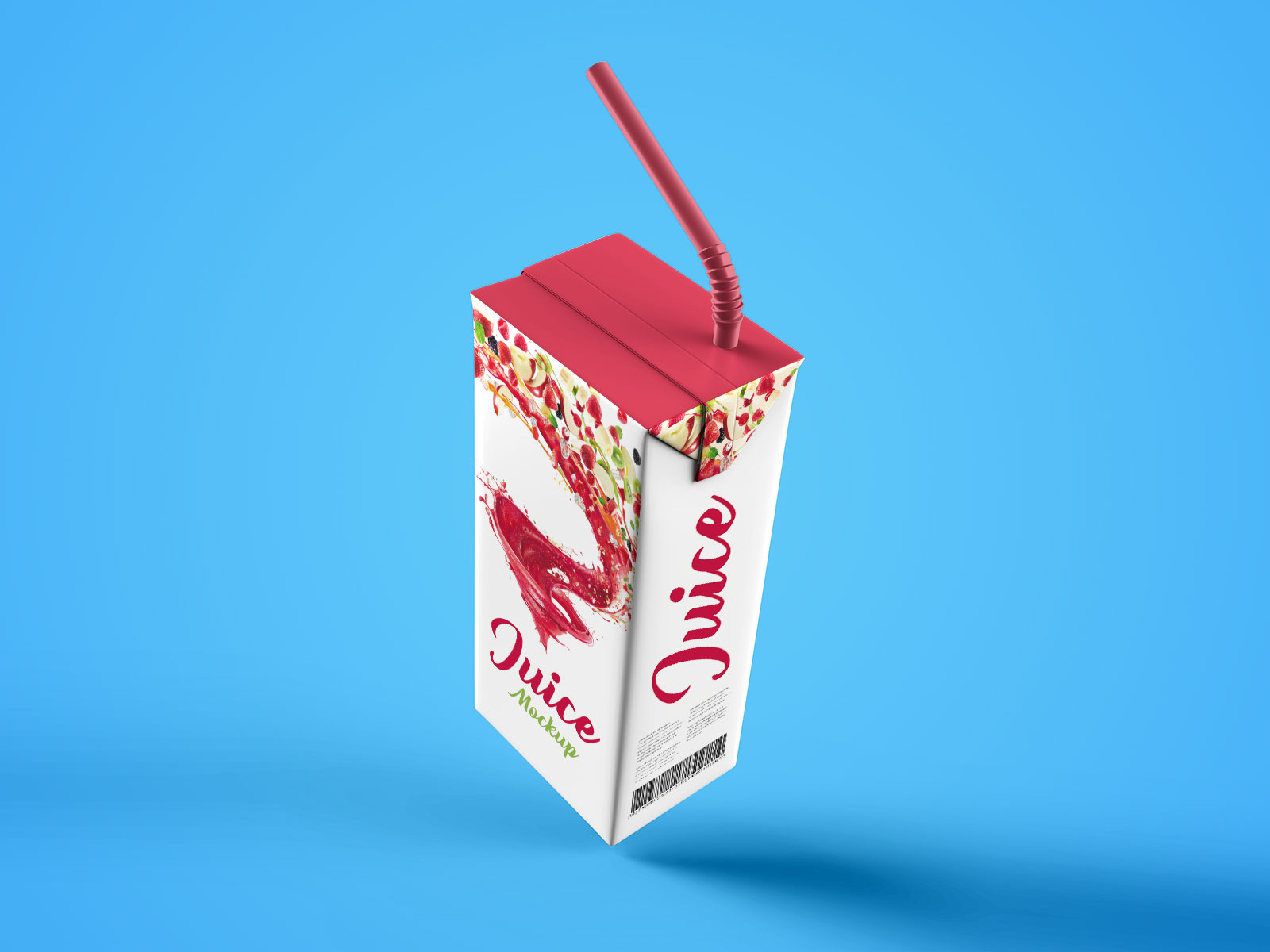 Free Juice Box Packaging Mockup PSD Set (2)