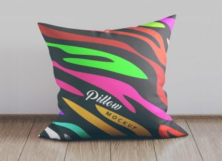 Free High Quality Pillow Mockup PSD Set