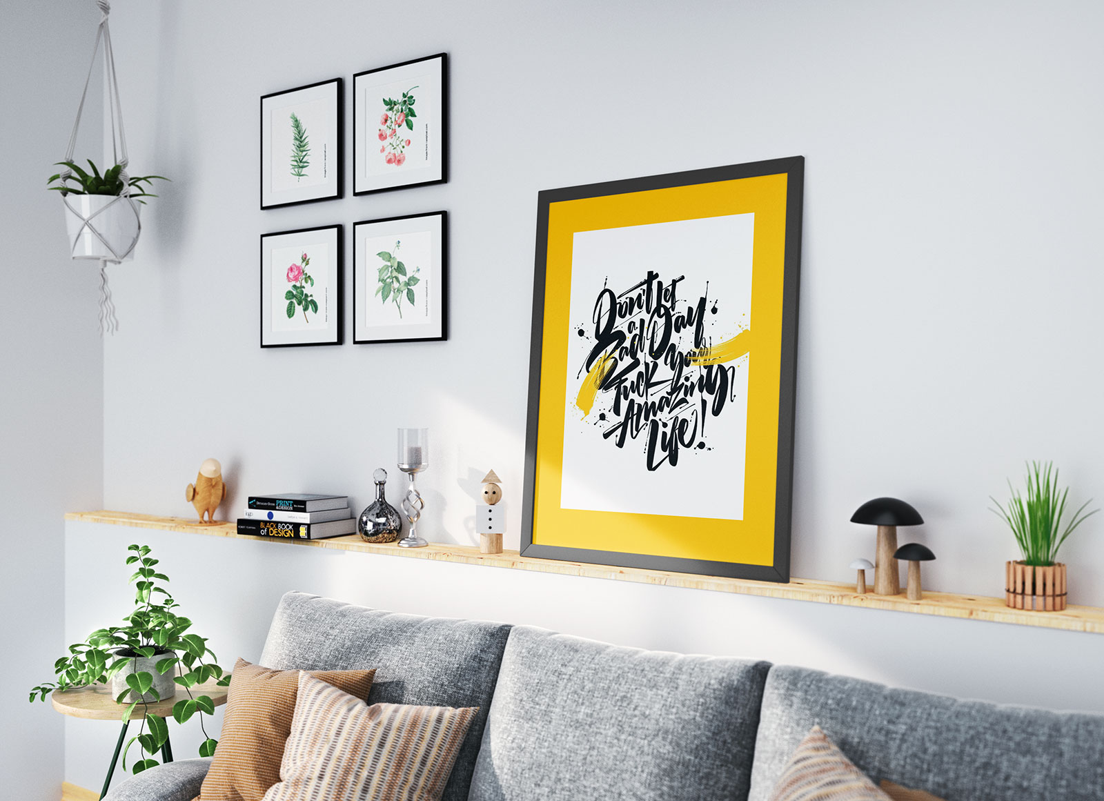 Download Free Poster Frame Mockup Psd Set Good Mockups Yellowimages Mockups