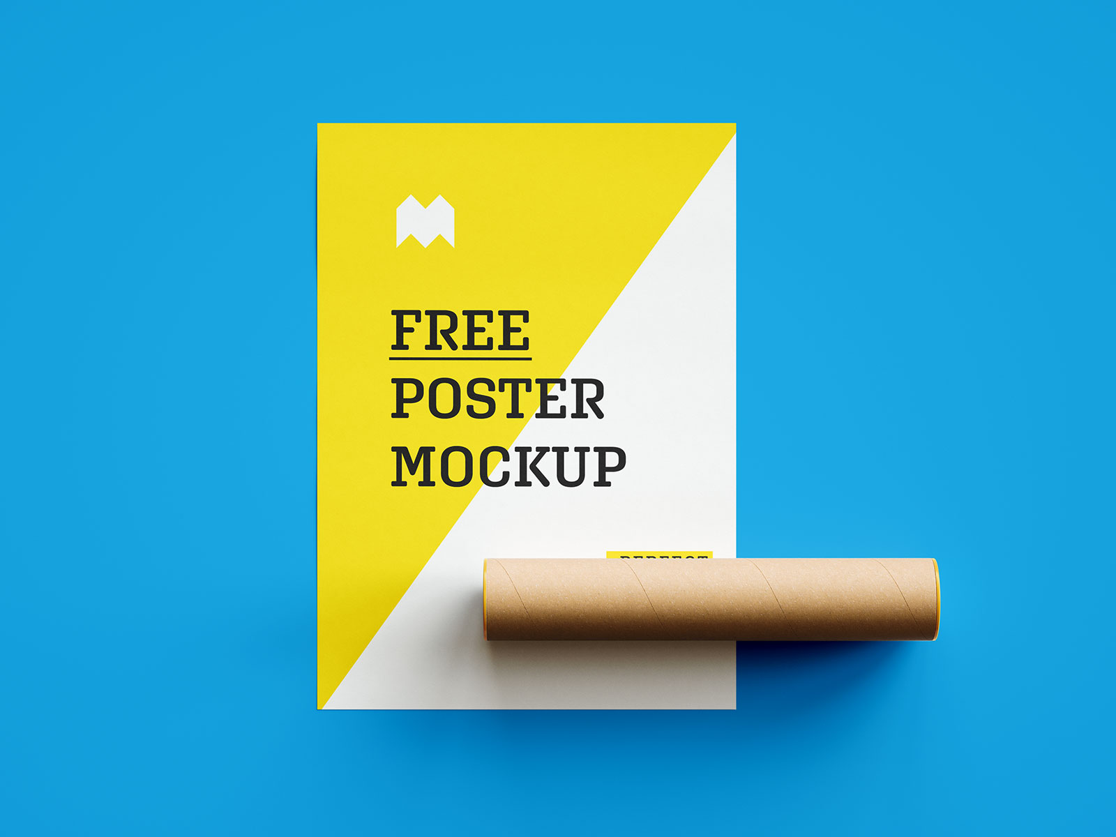 Free A4 Size Paper Poster Mockup PSD Set (1)