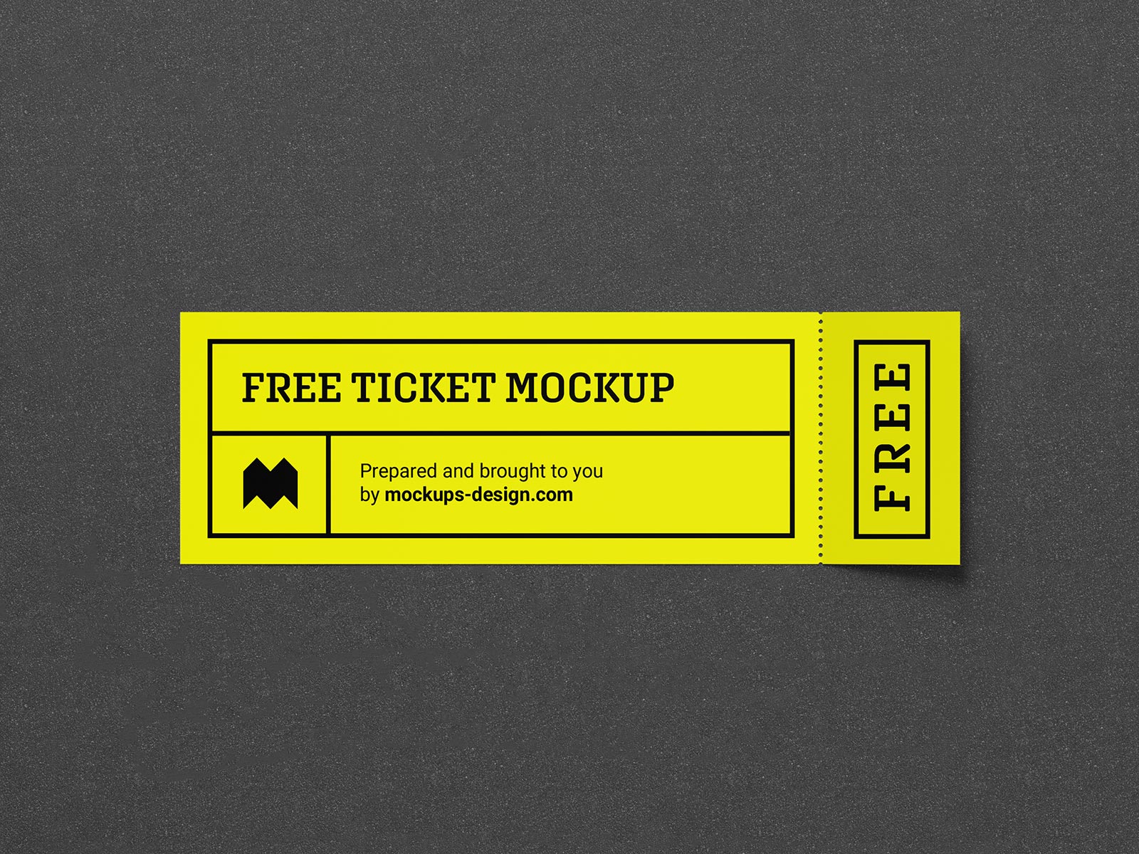 Free Concert / Event / Movie Ticket Mockup PSD Set