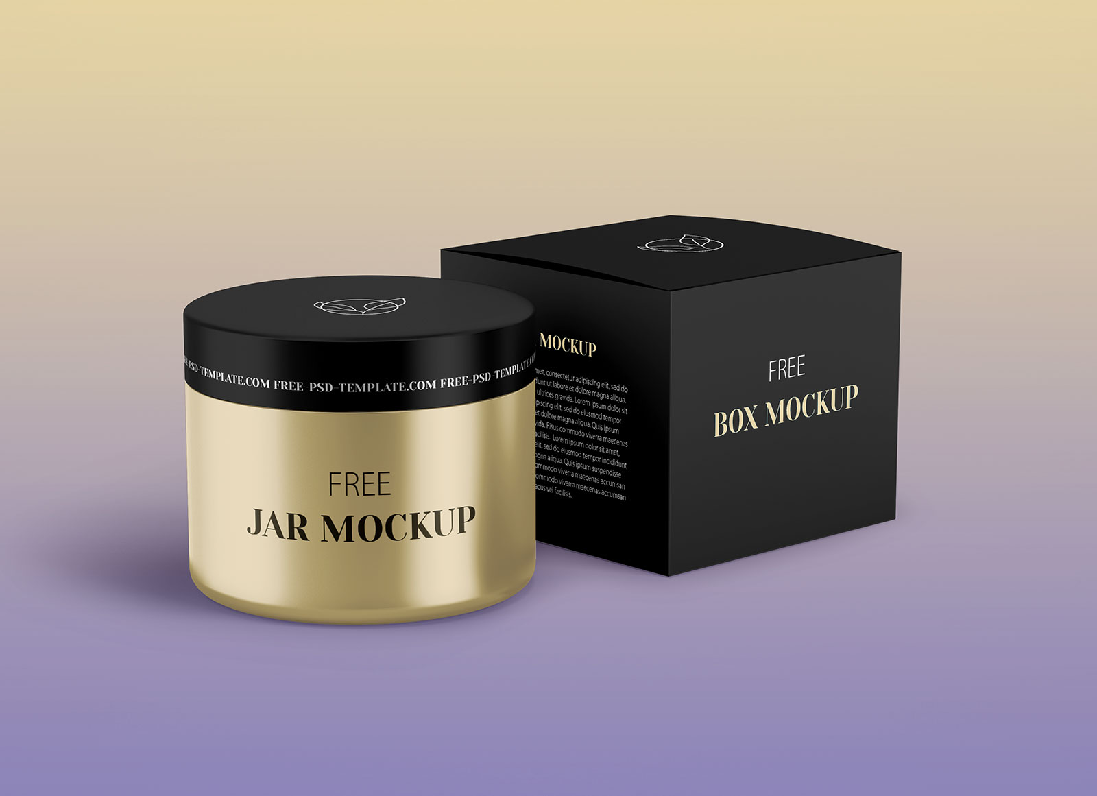 Free-Rounded-Cosmetic-Jar-&-Packaging-Mockup-PSD-Set-2