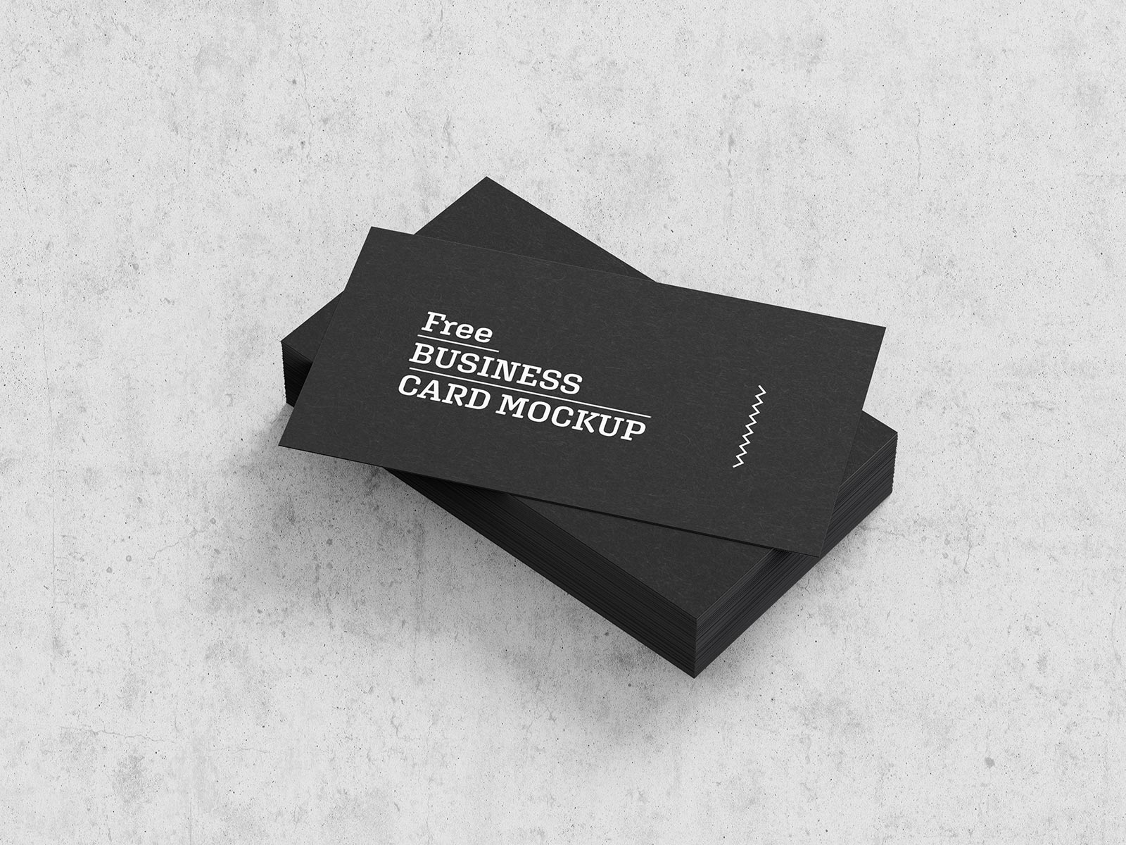Free Standard Size Black Business Card Mockup PSD Set (1)