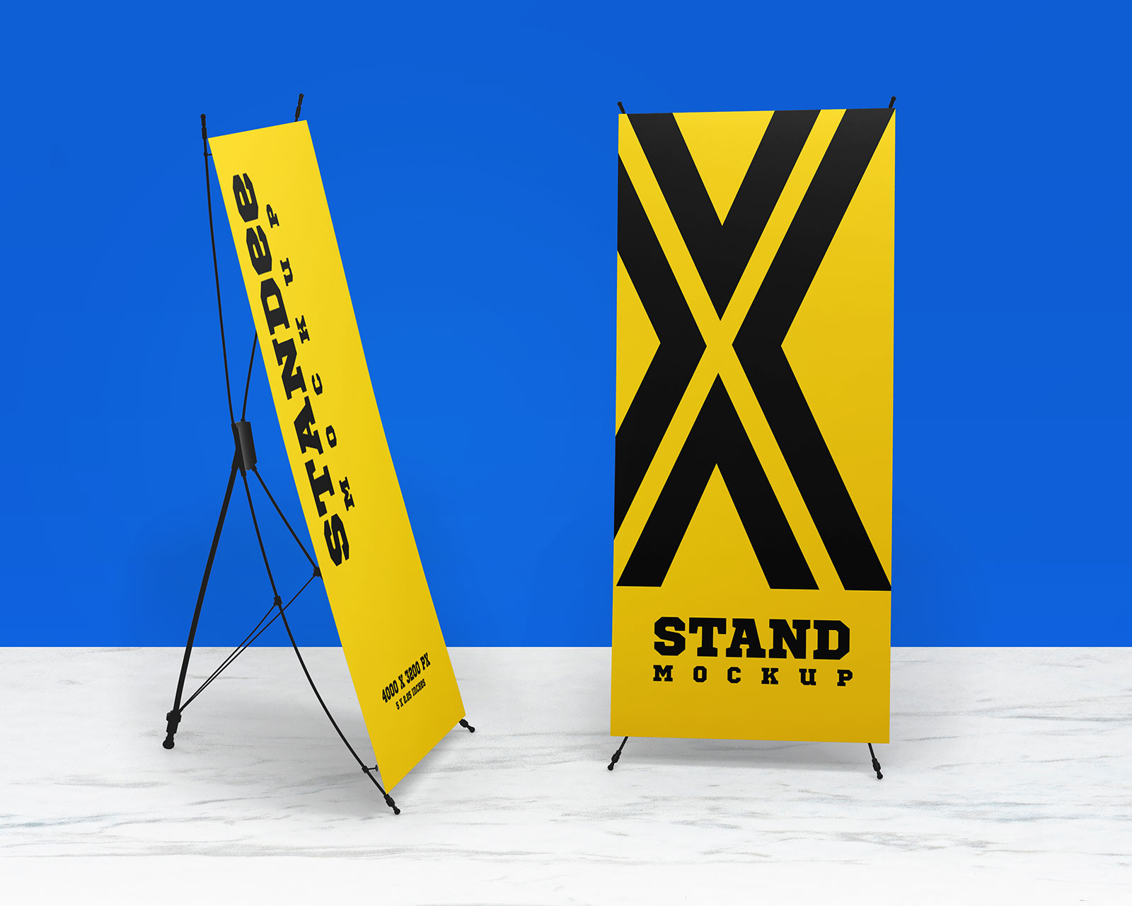 Download Free X-Stand Banner Mockup PSD Set - Good Mockups