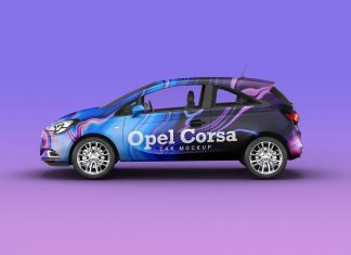 Free-Opel-Corsa-Car-Private-Vehicle-Mockup-PSD